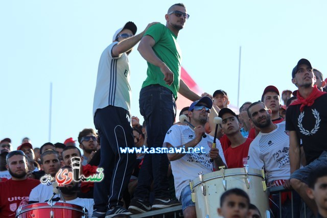 فيديو : الحسم النهائي ينتقل الى ارض الناصرة يوم الثلاثاء بعد التعادل 1-1 واكثر من 4500 مشجع ساند الفريق القسماوي 